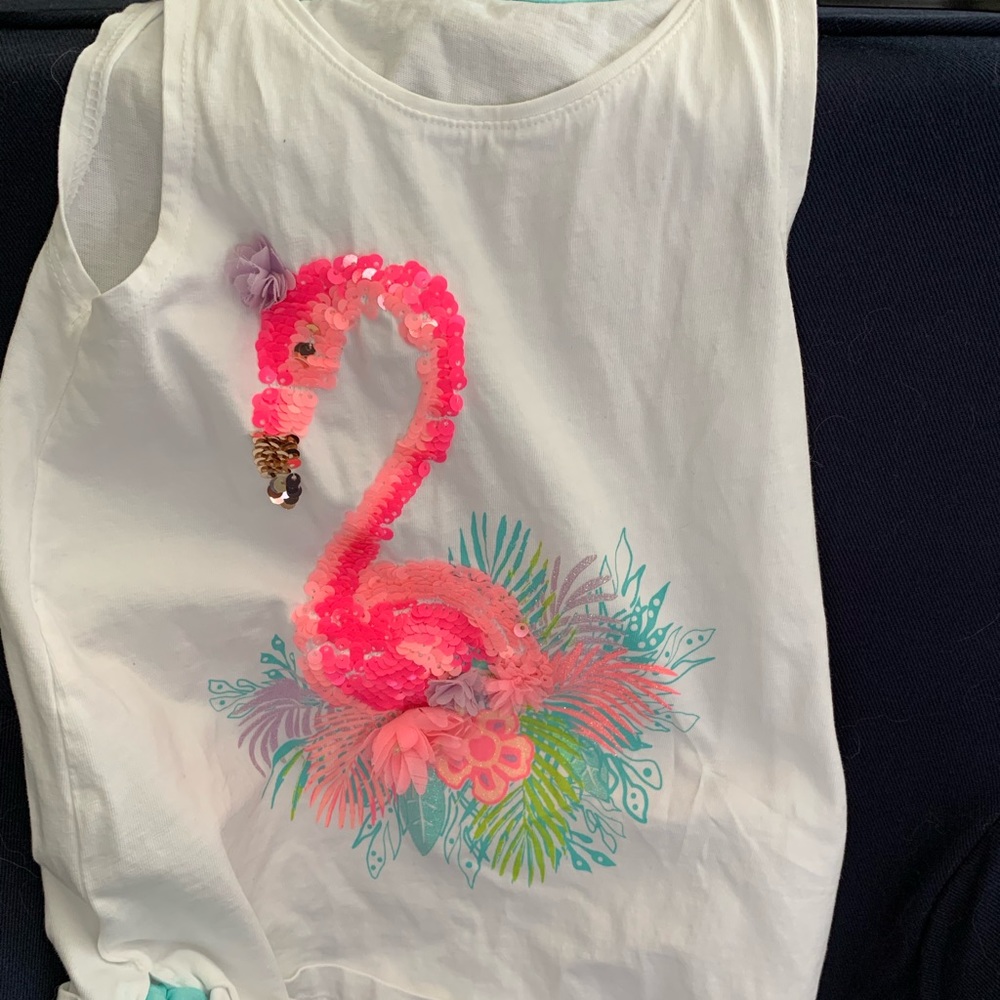 Cute flamingo tank top